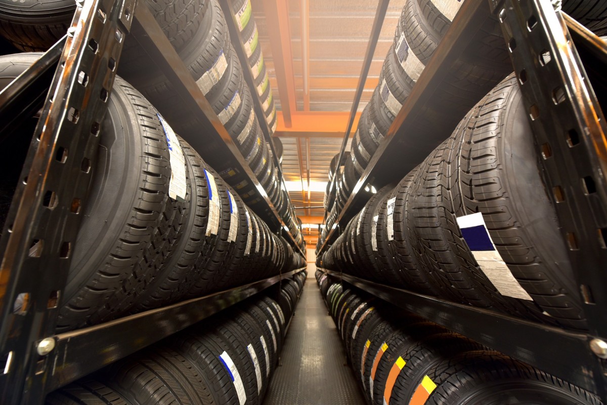 tire options at a tire store 