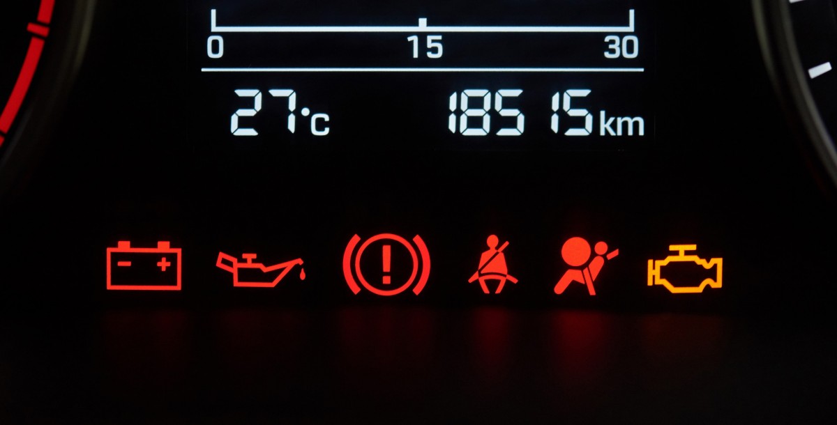 codes on a dashboard