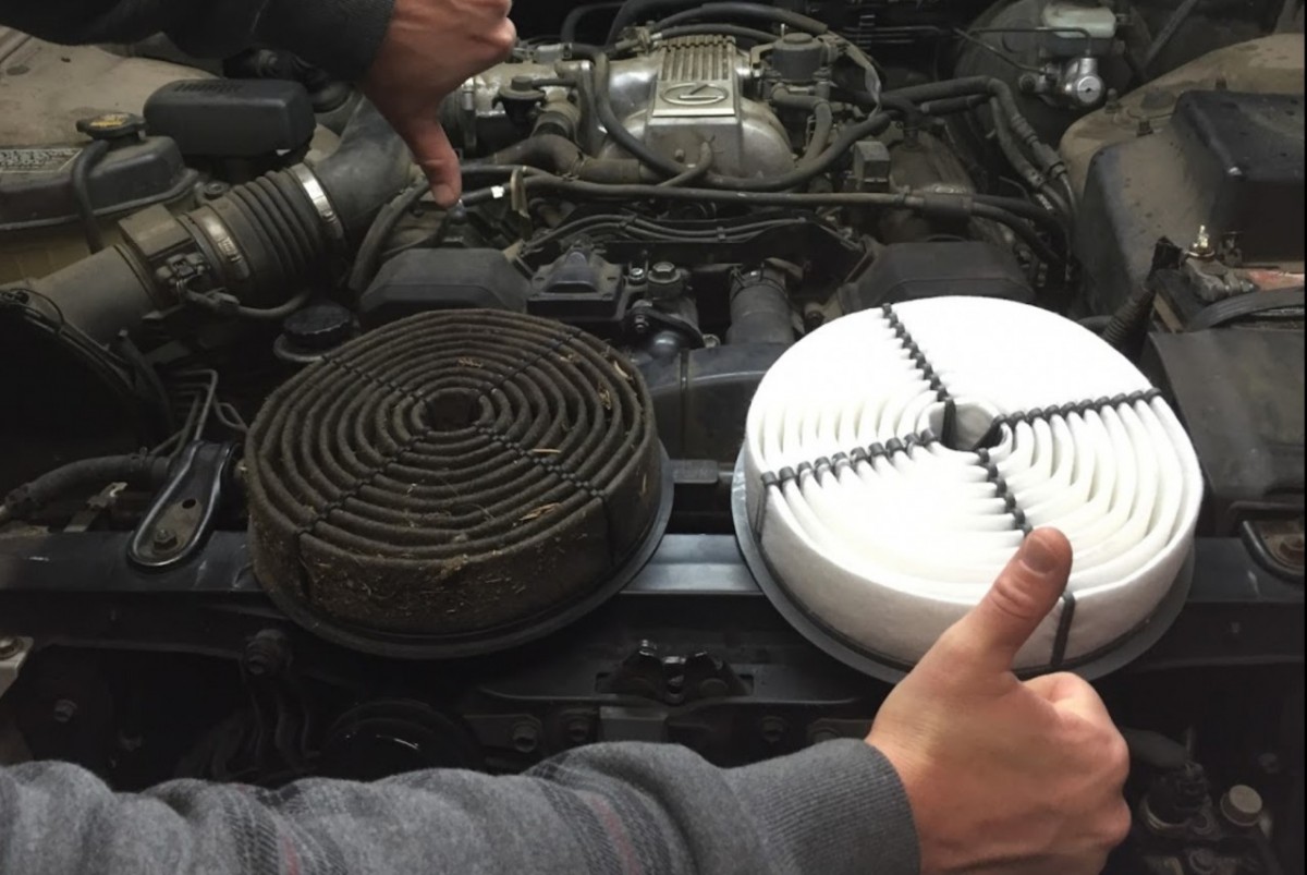 dirty air filter vs clean filter