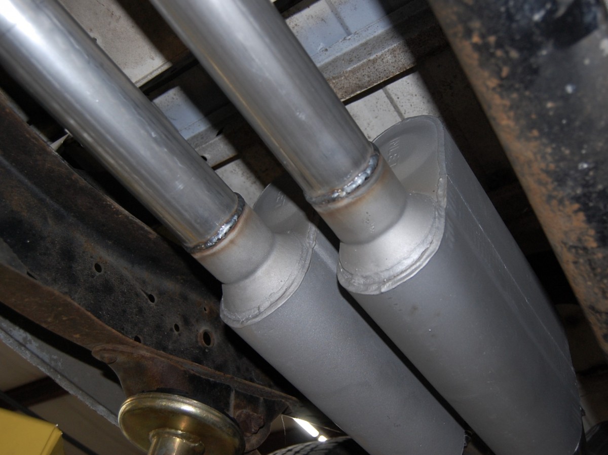 exhaust pipes